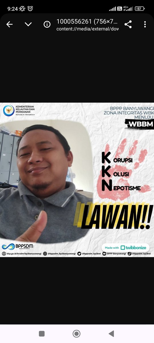 EKOPPB2016's tweet photo. *Saya,Nur Hidayat dari BPPP Banyuwangi, berkomitmen teguh pada Integritas, menolak, dan mengutamakan Pelayanan Publik yang berkualitas sebagai bentuk pengabdian kita.
#ZIBP3BWI
#2024KKPBeyond
#BPPSDMINFINITY
#ZonaIntegritas
#WilayahBebasKorupsi
#WilayahBirokrasiBersihdanMelayani https://t.co/E29OvQodgH