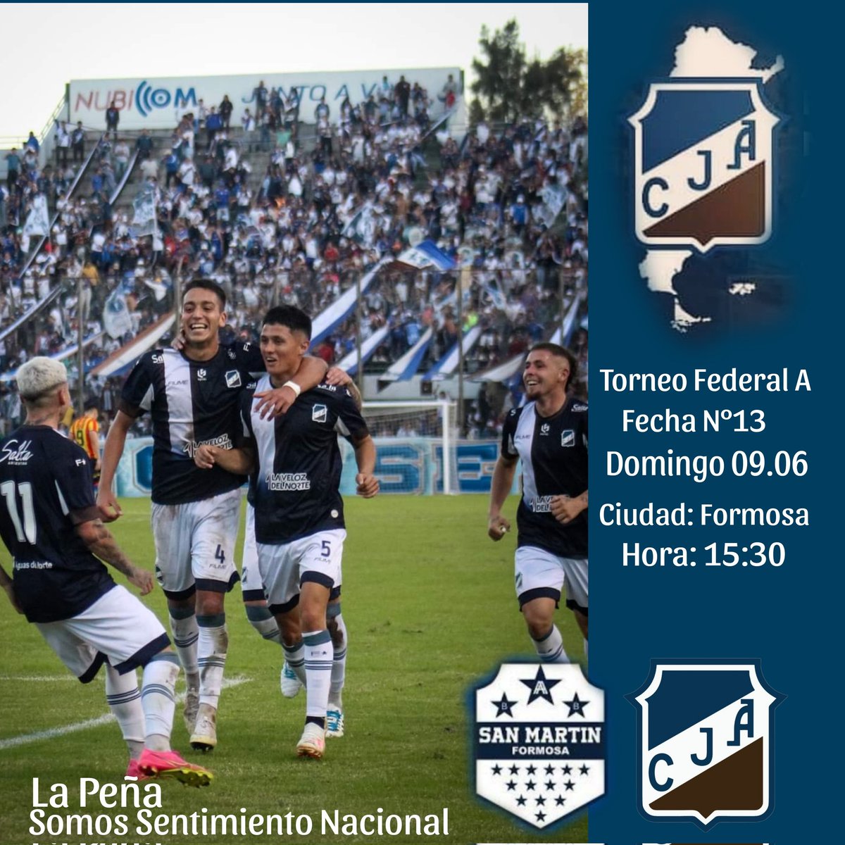 El Santo viaja a Formosa para jugar con San Martín el próximo Domingo a partir de las 15:30 hs. 
Vamos los Santos!!!
Somos Sentimiento Nacional.
💙🤍🤎