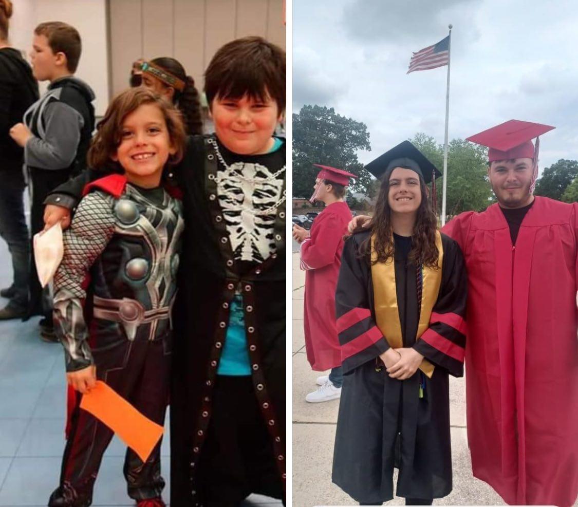 unique412's tweet photo. @AACountySchools Kyle, Matt, and Timmy. Then and now. #aacpsawesome https://t.co/iXD6RQHiZC