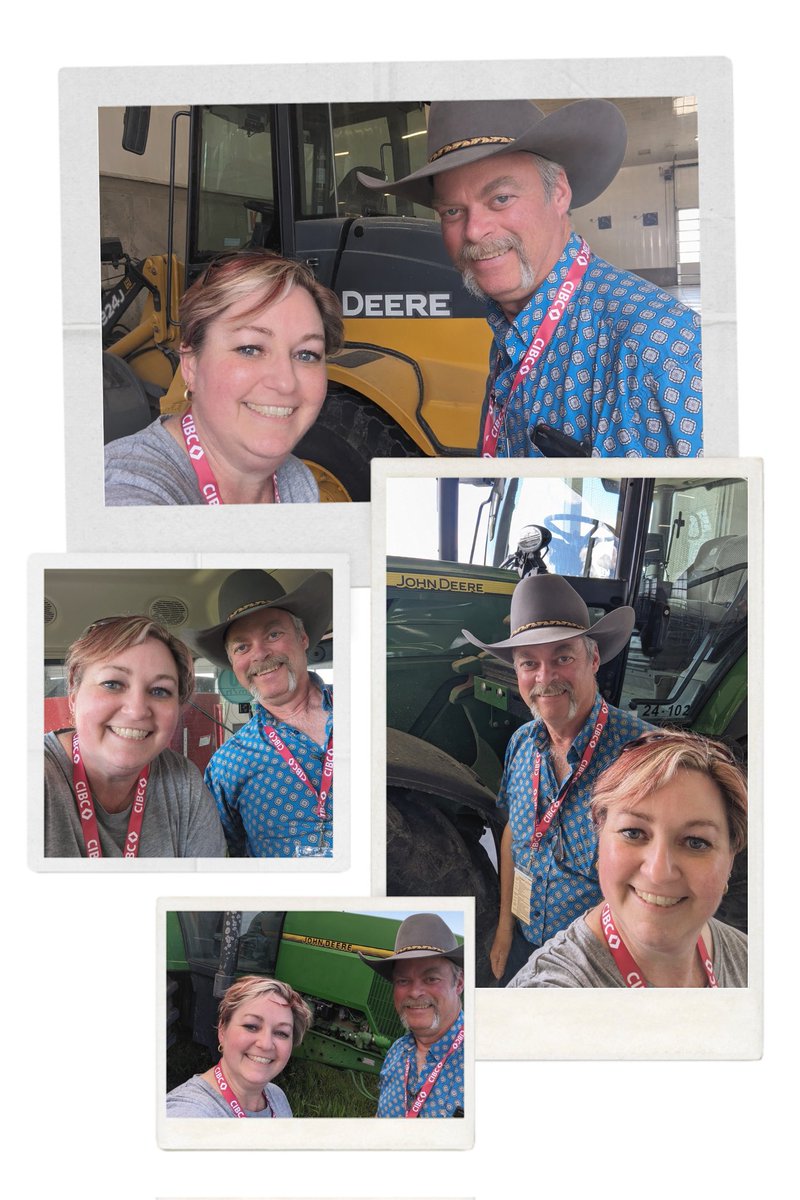 tzakowsky's tweet photo. The #johndeereselfie tradition with @garviemtnangus continues at #cdnangusCONV 2024 in #ontario. Lots of #johndeere photo opps on today's tour stops at Elora Research Station and Walkerbrae Farms. #johndeerefangirl https://t.co/FP6YSdZIGC