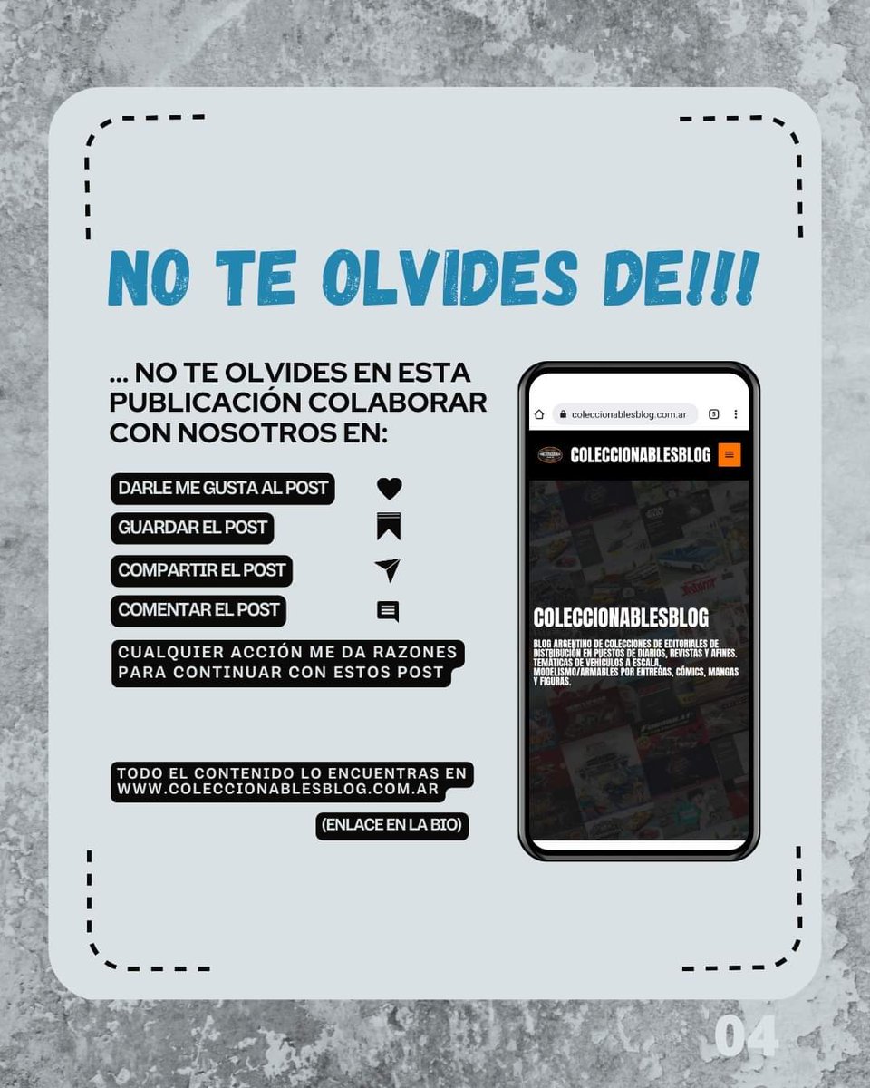 Colecc_Blog's tweet photo. CALENDARIO DE COLECCIONES
Estas son las próximas entregas programadas de colecciones en puestos de diarios y revistas del AMBA para el Viernes 07/06/24.
.

[https://t.co/KgguqdfxfU].
.
.
.
.
.
#Colecciones #CalendarioEntregas #Coleccionistas #Coleccionables #BlogColeccionables https://t.co/BBl1HyS35D