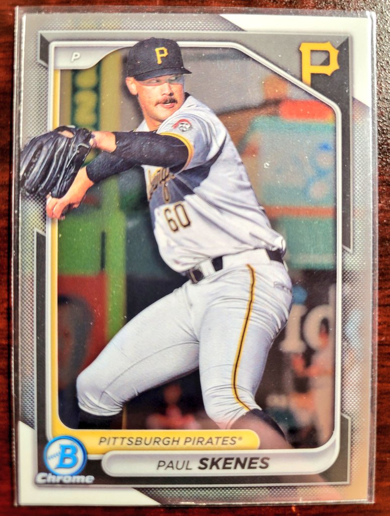 nyygregory's tweet photo. Paul Skenes 2024 Bowman Prospects #MLB #Pirates #bowman #collect #Topps https://t.co/PHjGhk3tjd