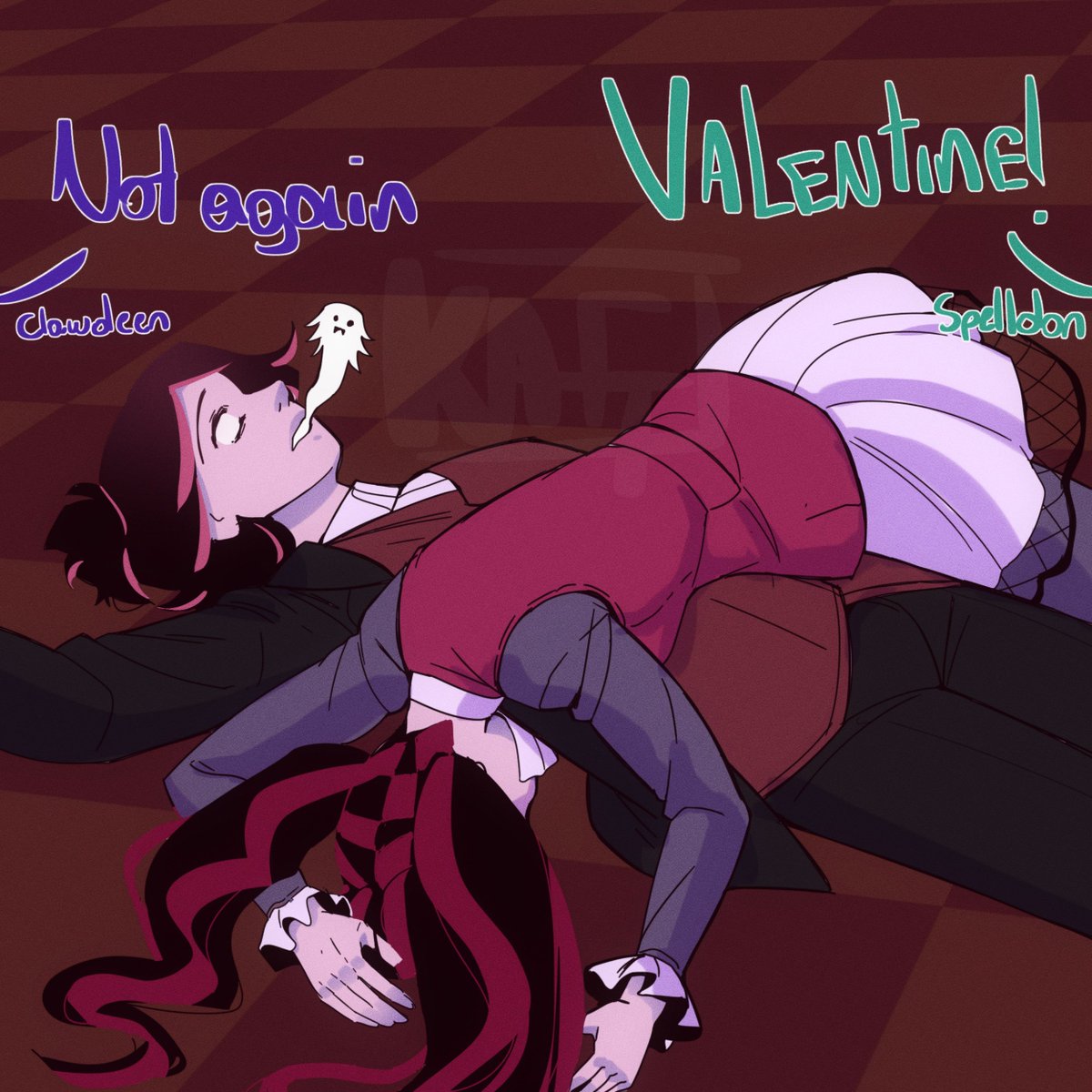 Thanks to Monster High Pride my love for MH became stronger 🧡🧡🧡🧡
HC: Valentine is not used to blood so he cannot tolerate it either.