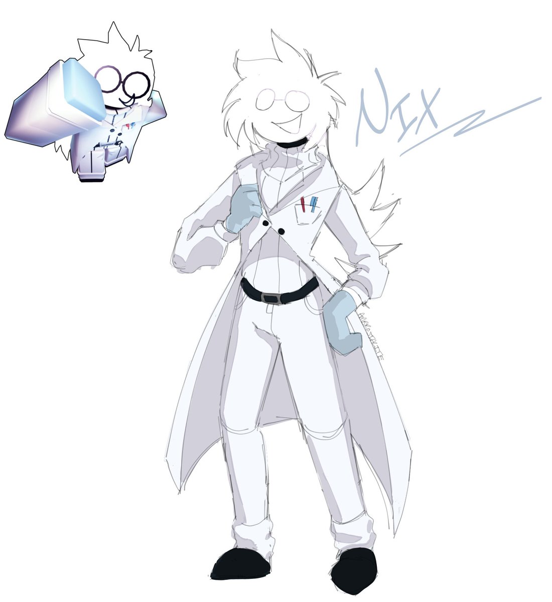 I looked into Calamity Corp and I fell in love with it so I drew one of my favorite characters
#CalamityCorp