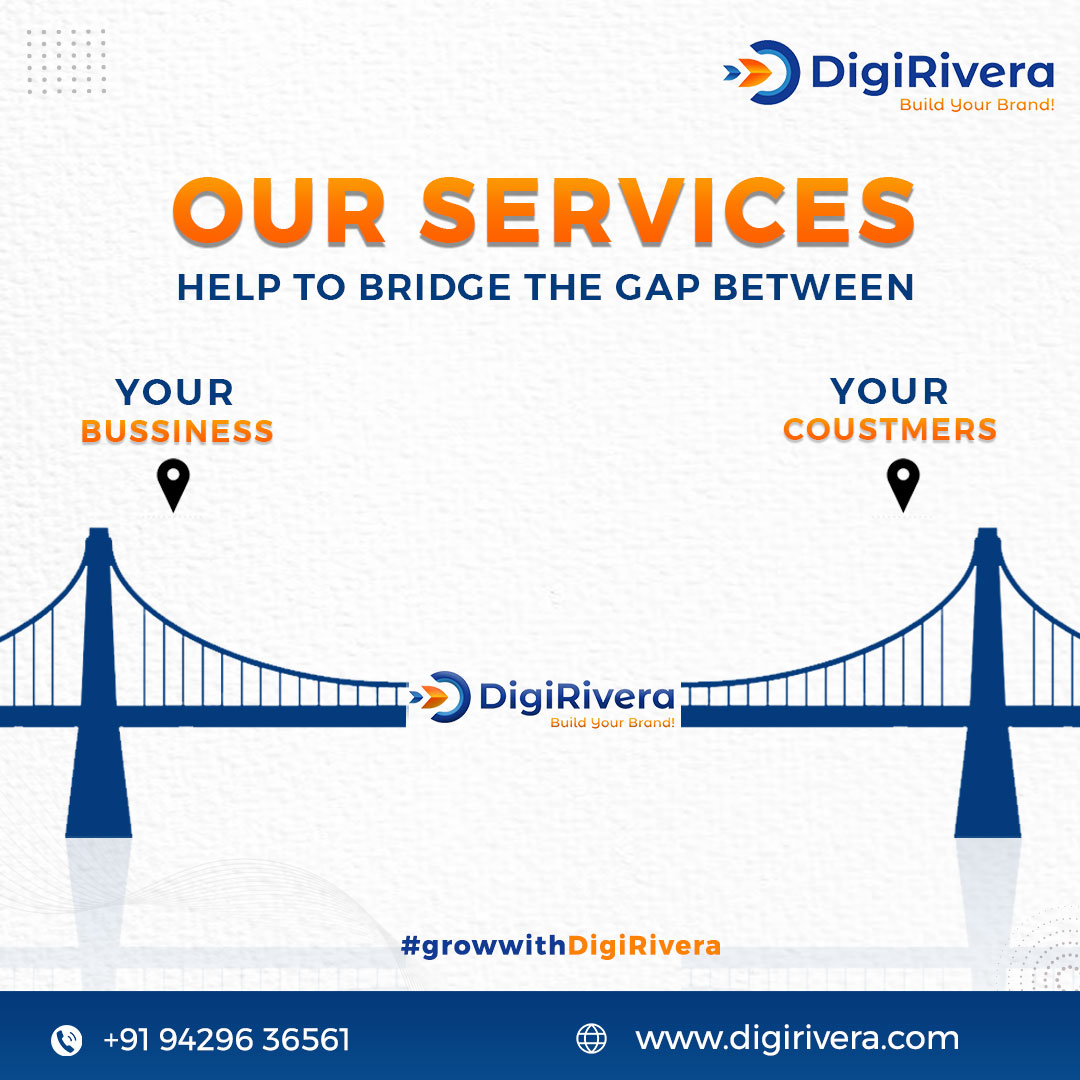 DigiRivera's tweet photo. Our services bridge the divide, linking your business directly to your customers. 🤝📈
.
.
.
#businessgrowth #socialmedia #insta #explore #instagood #businessgrowth #digitalmarketing #digirivera #surat https://t.co/Wn7gbW0DQY