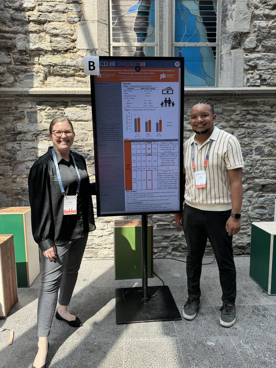 KipWebsterPhD's tweet photo. Incredibly proud of my PhD Student @Dimetri_Brandon and his excellent presentation at the International Motor Development Research Consortium @IMDRC_MotorDev at the @DCD15_IMDRC6 conference in Ghent, Belgium!  @UTKCEHHS @UTKnoxville @KRSSutk #GoVols https://t.co/U9CvECMbNV