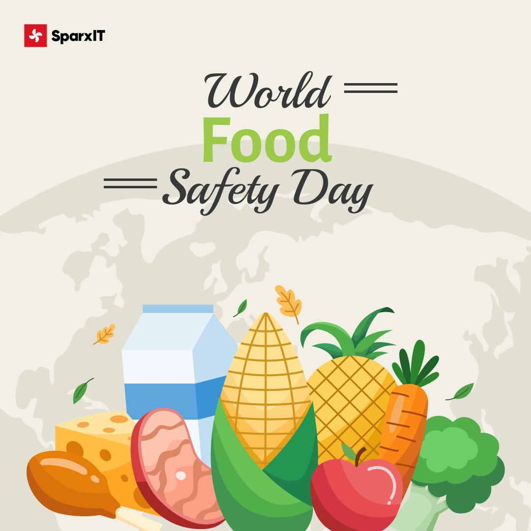 1 in 10 people worldwide fall ill from contaminated food each year! This #WorldFoodSafetyDay, let's raise awareness about safe food handling practices.

Working together can prevent foodborne illness and ensure everyone enjoys safe and delicious food! 

#SparxIT  #FoodSafety