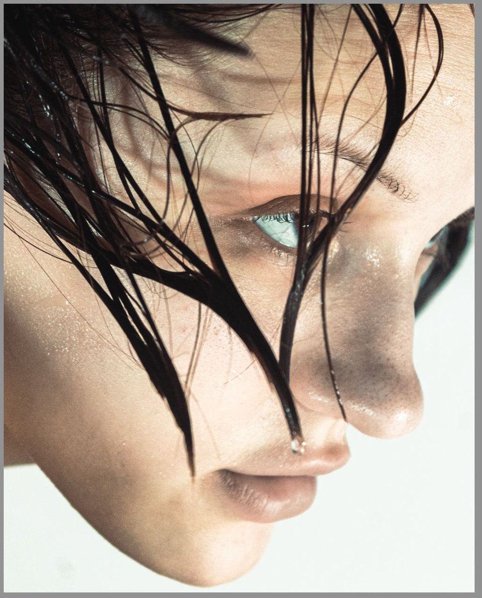 Gm 🤍

The first piece is 'Apathy'. In this photo, Yana's face is shown in close-up with wet hair and a blank expression. It conveys the depth of emotions we all sometimes face. It's a reflection of internal struggles and the emptiness that can overwhelm a person."