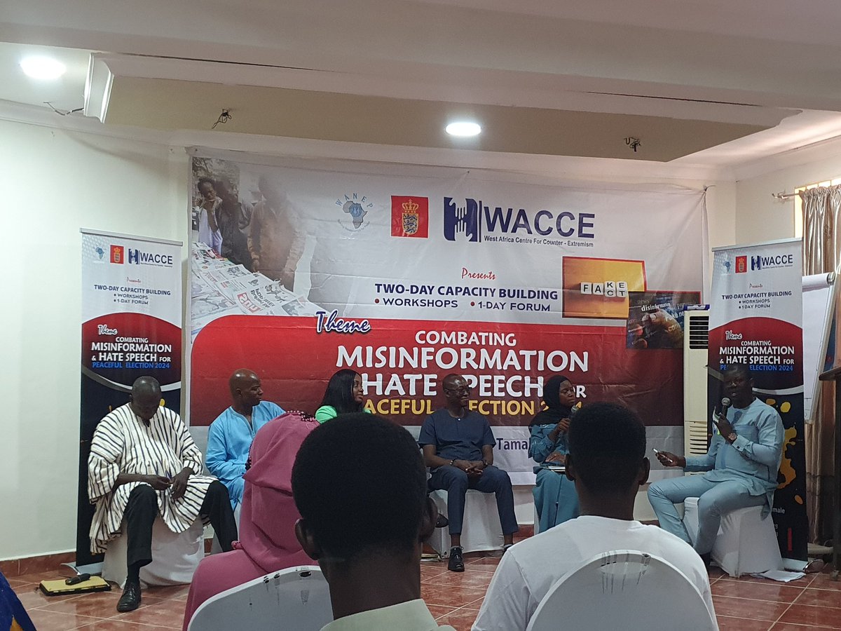 NRYN_GH's tweet photo. On Friday May 31, we participated in a forum on the theme "Combating Misinformation &amp; Hate speech for peaceful election 2024', organised by @wacce__gh. We learnt the effects of hate speech &amp; ways to avoid Misinformation, disinformation &amp; fake news.  #NRYN #hatespeech #factcheck https://t.co/gVfefPWmUI