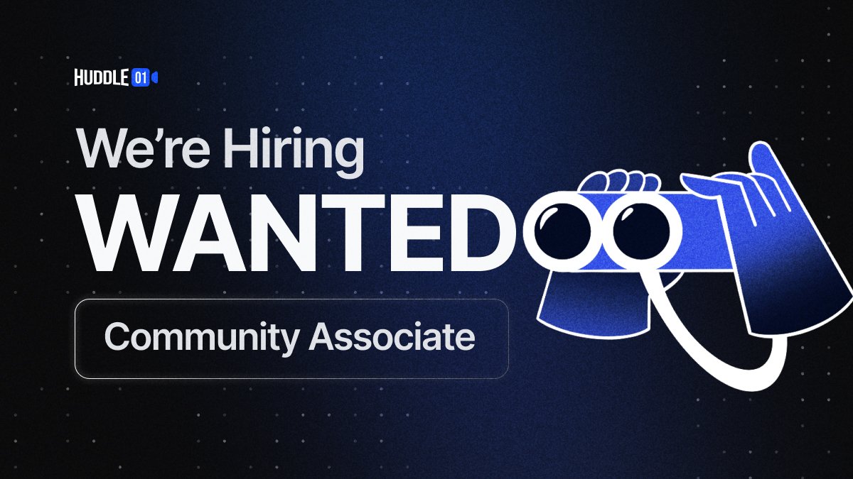 huddle01com's tweet photo. The #Huddleverse is growing and we're searching for someone to help us manage and grow our community π β¨
If you love interacting with folks and spend most of the time on Discord, come join our team.
For more details about the position, click π
https://t.co/sJ62ltfLku https://t.co/cQ6SS9MTKb