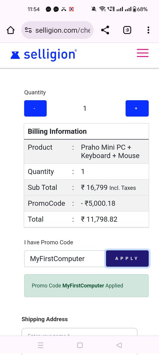 malpani's tweet photo. For less than the cost of a smartphone , you can gift the kids in your life a fully featured educational PC !
It's less than Rs 600 per month if you choose the EMI option !
Enter MyFirstComputer as the code to grab this opportunity !
https://t.co/C4aXHz1UfQ https://t.co/8EWtBSVjU8