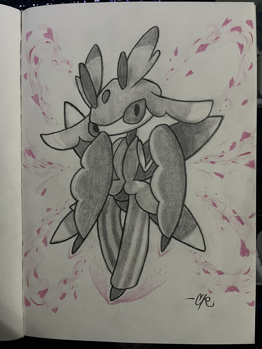 “LURANTIS use PETAL BLIZZARD!”
🍃🍃🍃

Pencil Sketch and Color Pencil ✏️ 
<a href="/Pokemon/">Pokémon</a> <a href="/Junichi_Masuda/">増田順一@Pokémon</a> 👍🏽
#PokemonArt #Pokemon #ArtistOnX
#ArtistOnTwitter #PokemonArtist #Sketch #Art #Drawing