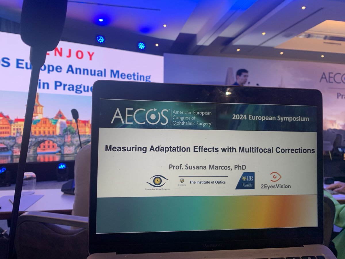 MarcoslabUr's tweet photo. Today ⁦@AECOSurgery⁩ presenting on ⁦#NeuralAdaptation with #Multifocal Corrections: Science &amp; implications for visual simulations #SimVis #SimVisGekko ⁦@2EyesVision⁩ #Ophthalmology #Presbyopia ⁦@bullnetcapital⁩ ⁦@LuminateROC⁩ https://t.co/StdhuvznNk