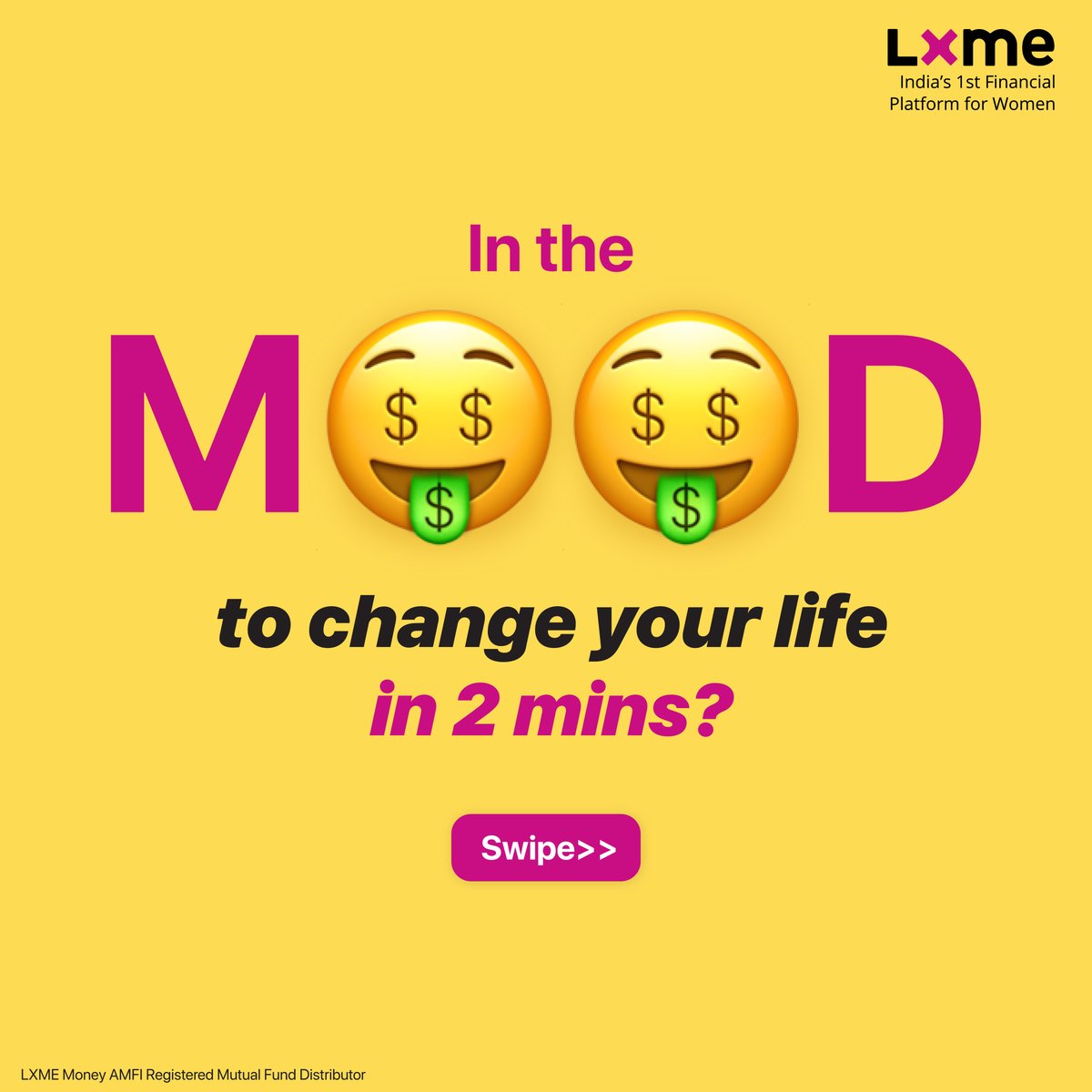 LXMEofficial's tweet image. We know you are in the mood to take care of your financial health!💰
Click on the link to sort out your finances with LXME’s Financial Security Quiz.
lxme.onelink.me/95JV/Investmen…

#LXME #FSQ #FinancialSecurityQuiz #NewLaunch #quiz #quiztime