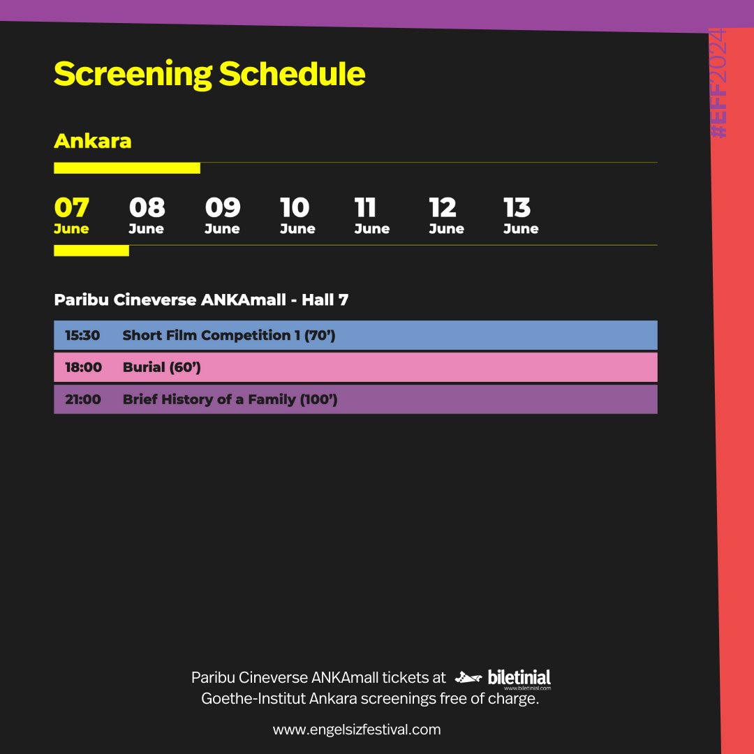 engelsizff's tweet image. #AccessibleFilmFestival starts its screenings in Ankara today. You can watch the films in the first part of the Short Film Competition, “Burial” from the #Auditorium selection directed by Emilija Škarnulytė, and “Brief History of a Family”  from the #Kaleidoscope selection,