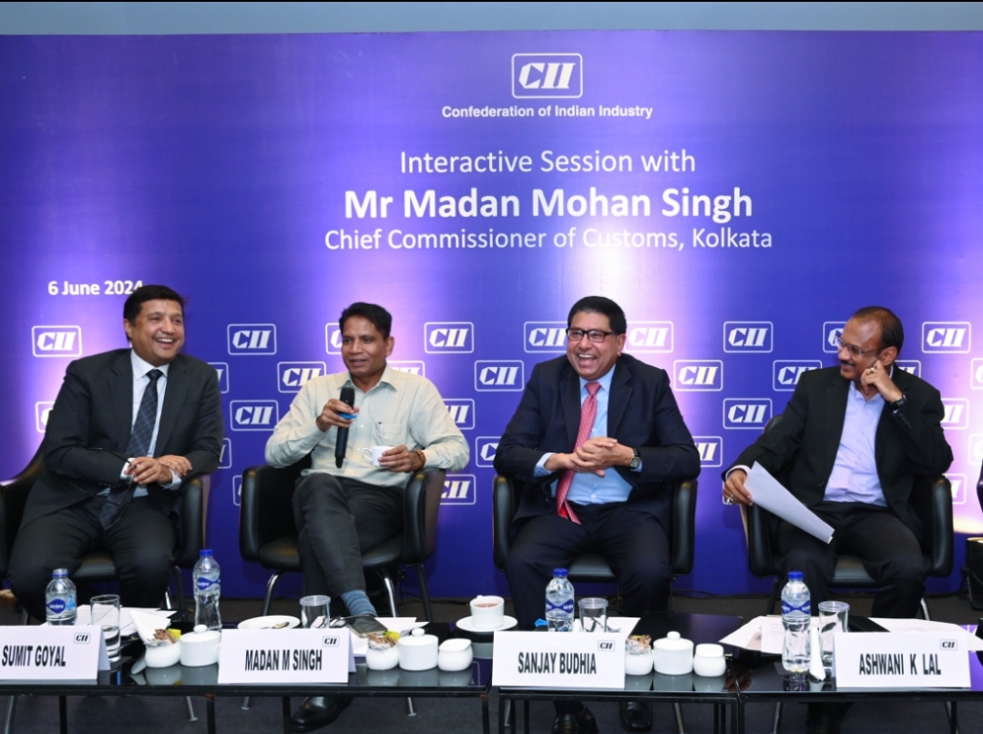 CII4ER's tweet photo. CII International Trade Subcommittee hosted an interactive session with Mr. Madan Mohan Singh, Chief Customs Commissioner of Kolkata. Highlights of the discussion were on shifting dynamics of the economy
@sg_11 @sbudhia_patton #custom #exim #ciier #economy #internationaltrade https://t.co/esVNVn9zCQ