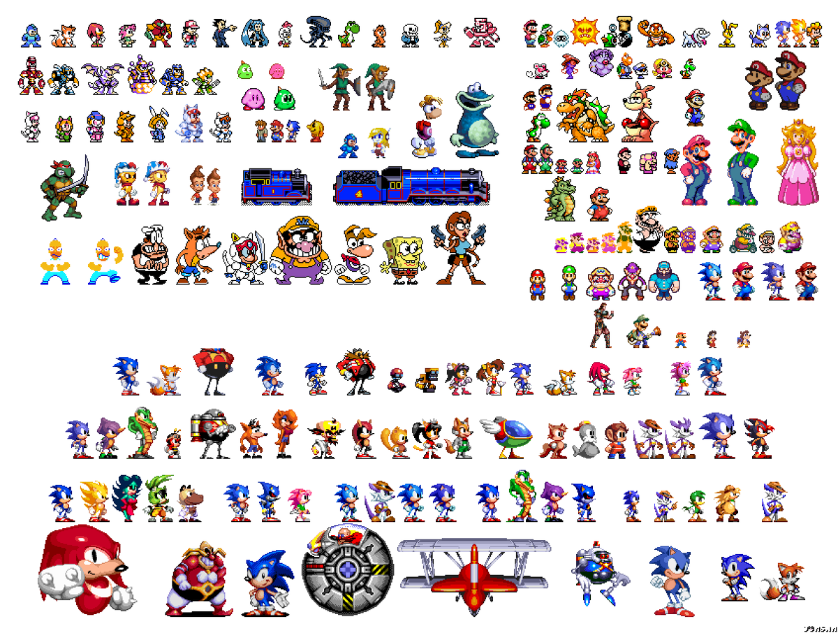 Pixel Gallery 12: damn, that's a lot of sprites

#pixelart #fanart #sonic #mario