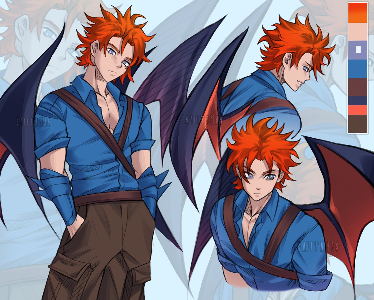 Just got my first reference sheet done and I absolutely love it. 🎨 <a href="/SAIITANCOMMS/">SAIITANAS C0MMS</a> did such a great job. Even better then I anticipated. 
#vtuber #pngtuber