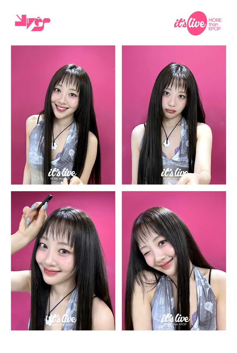 itsLIVEofficial's tweet photo. 이브가 추천하는 네컷 포즈!✨
지금 바로 it's Live 틱톡에서 Yves의 잇라네컷 촬영 영상을 확인하세요💗
▶https://t.co/bf5RM6gEsK◀
#itsLive #이브 #KPOP #잇츠라이브 #잇라네컷 #인생네컷 #PhotoBooth #itsLive4Cut https://t.co/bKRwOiIx9E