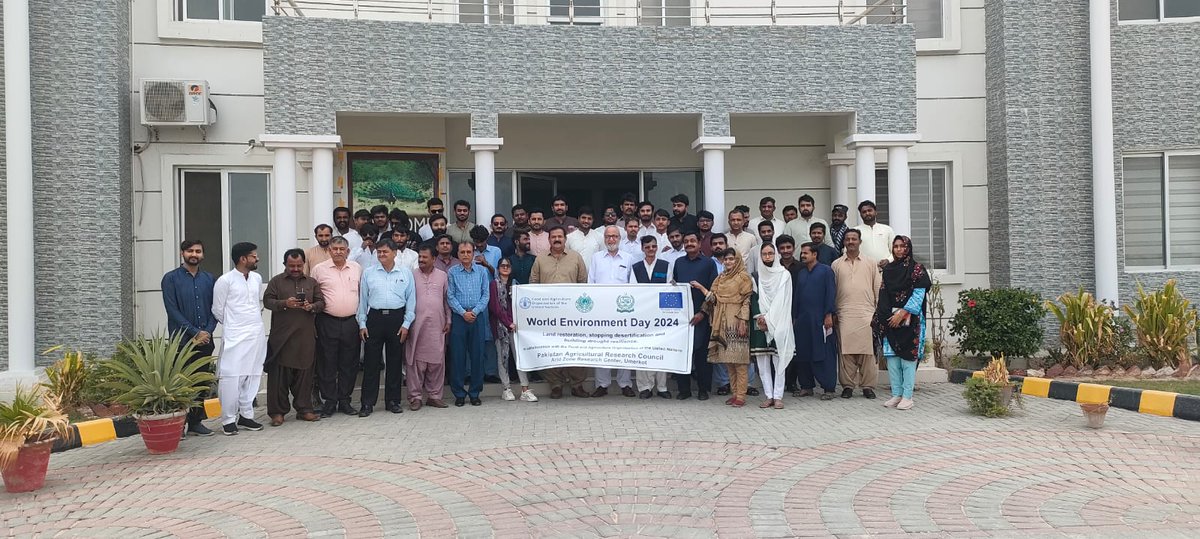 FAOPakistan's tweet photo. #WorldEnvironmentDay‌202 reverberated across Sindh's diverse districts! 🌍💚 From awareness sessions on climate change to tree planting drives in villages, communities embraced the call to action for a greener, healthier planet. 🌳 Let's keep nurturing our environment, together! https://t.co/Ju4tZ2mtXS