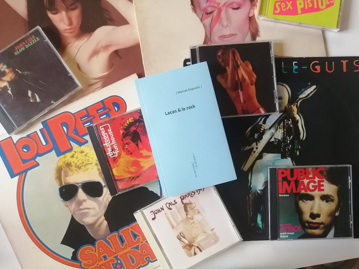 LaVariation's tweet photo. Lacan &amp; le rock / Manuel Esposito

https://t.co/6mK2D5uHJG 

Que peuvent bien avoir en commun Jacques Lacan, David Bowie, Patti Smith, Bob Dylan, Lou Reed, John Cale, Brian Eno, Iggy Pop et les Stooges ou encore les Sex Pistols ? https://t.co/KMv04f4aWO