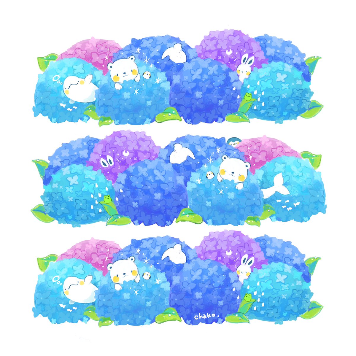 「紫陽花 」|fumika🐧プライズ化しました！のイラスト