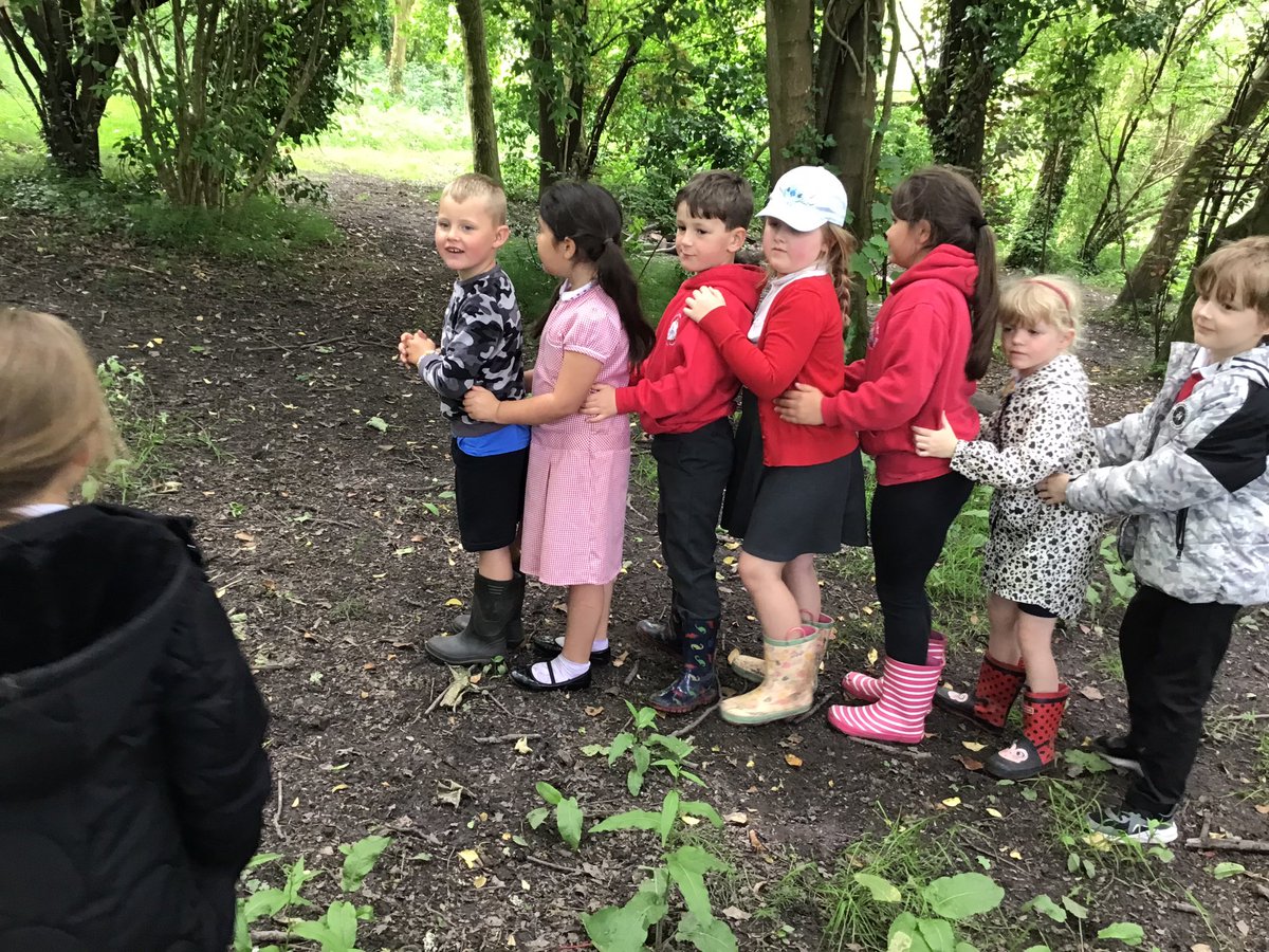 Penclawdd's tweet photo. Practising our directional language in Forest School this week as we directed our team to find the treasure chest! #PencSealions #Penc12 #PencNUM #PencOUTDOORS https://t.co/Uph17rbChg