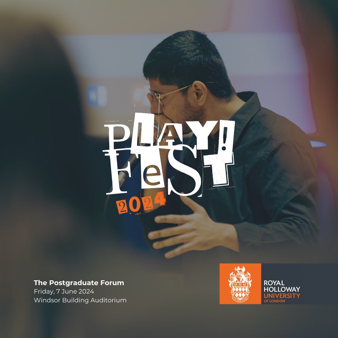 RHULMusic's tweet photo. TODAY is the last day of #PLAYFestival and we will be collaborating with both the @RHULDrama Summer Festival and @RhulMediaArts End-of-Year industry sessions to give you even more FREE events, plus a whole lot more.  

👉 Interested? Visit our listing: https://t.co/gLclQOqlr8 https://t.co/NT0HEnDXeo