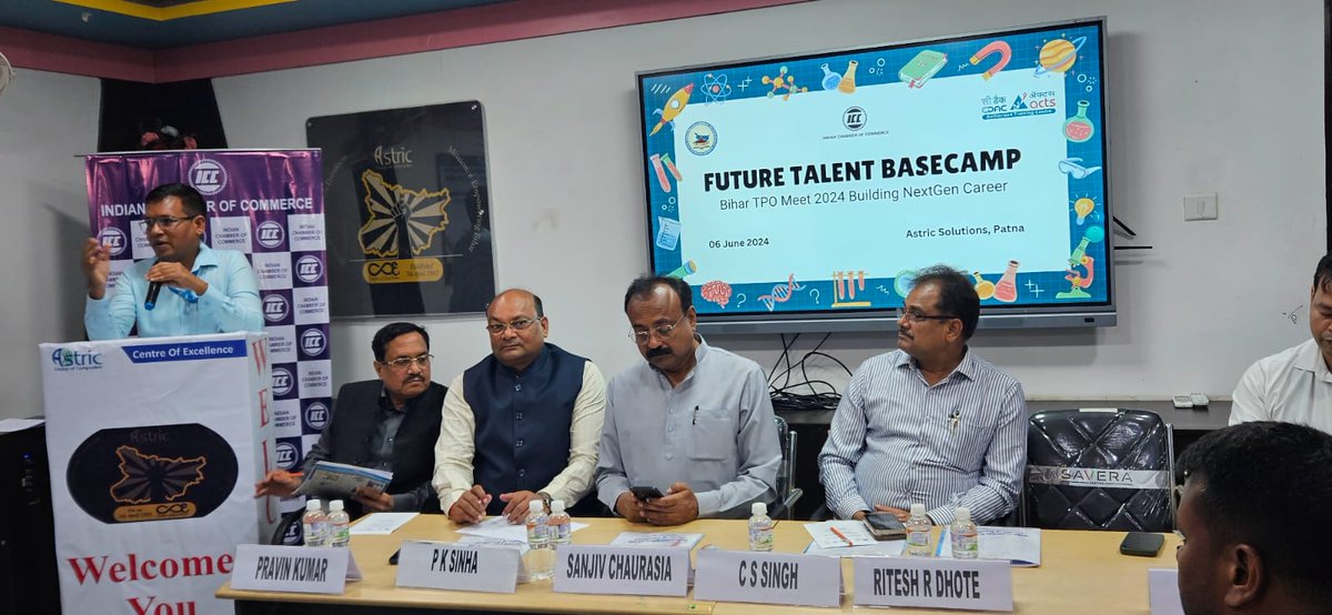 CdacAtc's tweet image. Training and Palcement Officers 0f Bihar Engg. Colleges, Meet at Astric Solutions Kajpura Patna