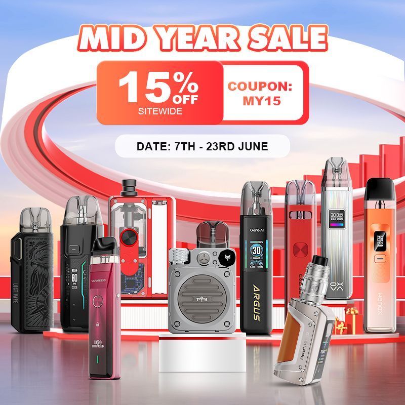 HealthCabin's tweet photo. 🌈🌈
6️⃣🎉💨Healthcabin - Mid Year Sale 2024🔥👍

1️⃣Sign in to get VIP price
2️⃣15% OFF sitewide: MY15

❗Retail ONLY
Date: 7th - 23rd June, 2024📆
>
More Details:👇
https://t.co/ao6Y9n5gy8
Shop:👇
https://t.co/ZTPYNJUKRF
>
#healthcabin #midyearsale #vapewholesale #vape #vapelife https://t.co/8SzLeQAGlj