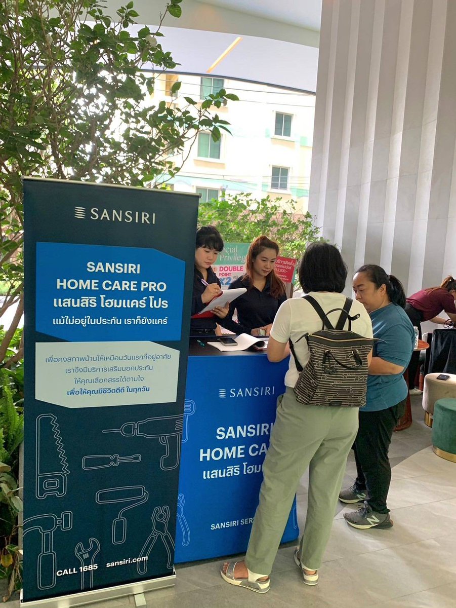 Uthaisangsuk's tweet photo. Sansiri Home Care Pro นำทีม SB Design แนะนำบริการตกแต่งห้องแบบ One Stop Service เช่น Built in, ติดตั้งผ้าม่าน วอลเปเปอร์ เครื่องใช้ไฟฟ้า ราคาพิเศษ ในงาน Welcome Home โครงการ THE LINE VIBE  ตั้งแต่วันนี้ – 9 มิถุนายนครับ 🐘🐘🐘 
#SansiriService #SansiriHomeCarePro https://t.co/8hVuv5tthk