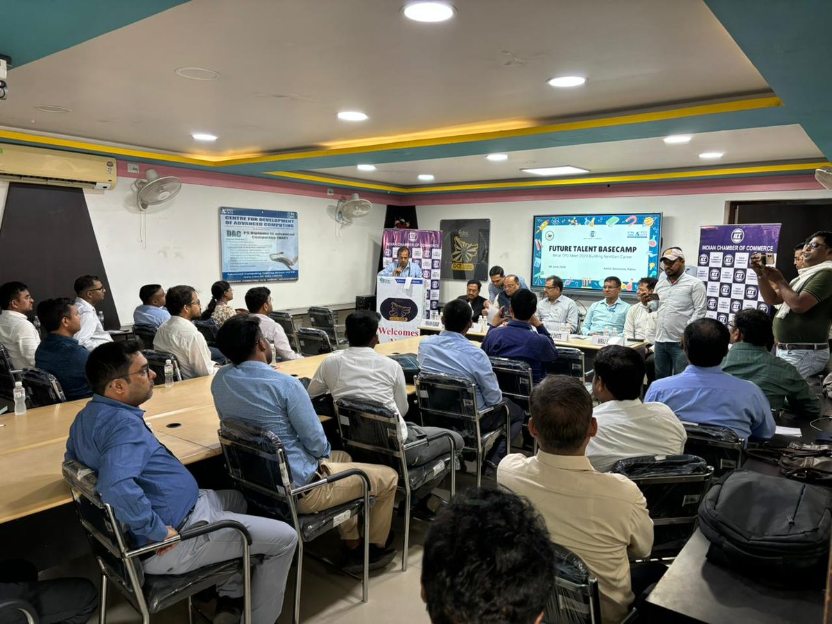CdacAtc's tweet image. TPOs 0f Bihar Engg. Colleges, meet at Astric Solutions Kajpura Patna, to explore, making technical graduate students more employable.