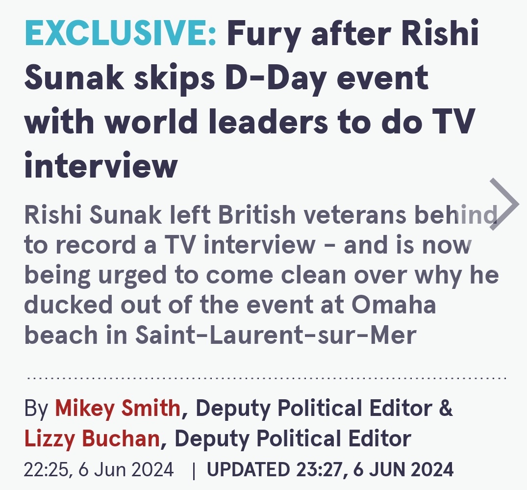 I left the D-Day event because I had to tell some more lies about the lies I told in the debate.