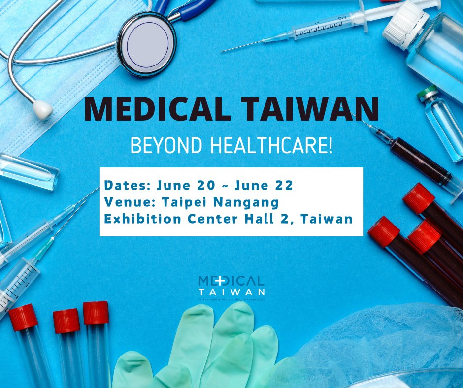 Medical Taiwan will take place from June 20th to June 22nd at Taipei Nangang Exhibition Hall 2.
Welcome to all buyers interested in the medical device industry—please feel free to visit in person! 
hashtag#MedicalTaiwan hashtag#medicaldevice hashtag#healthcare hashtag