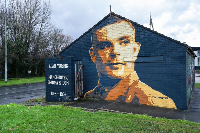 Dave Haslam (@mr_dave_haslam) on Twitter photo 70 years ago today. 7th June 1954, Alan Turing took his own life. Father of computer science, codebreaker, Manchester icon; victim of prejudice and state violence.
Mural by <a href="/_tankpetrol/">tankpetrol</a> is on Princess Parkway (M20 2EW). 70 years ago today. 7th June 1954, Alan Turing took his own life. Father of computer science, codebreaker, Manchester icon; victim of prejudice and state violence.
Mural by <a href="/_tankpetrol/">tankpetrol</a> is on Princess Parkway (M20 2EW).