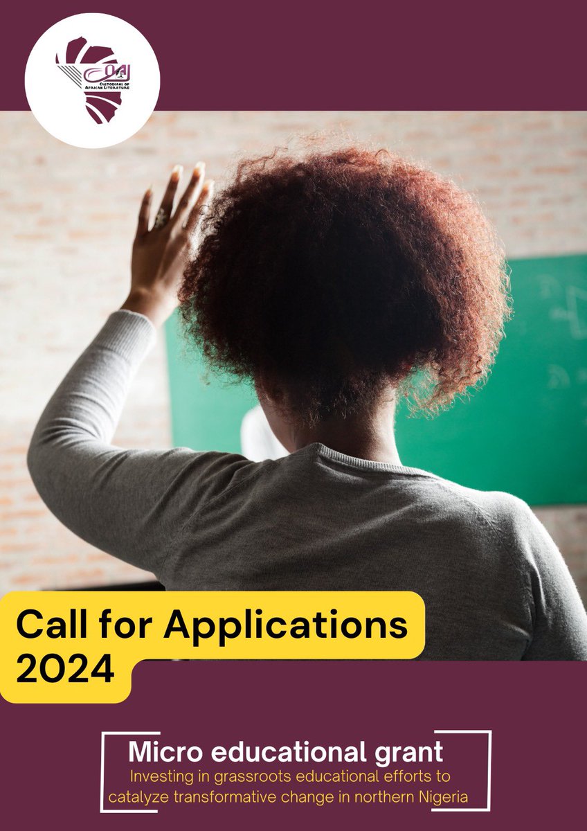 joeyzhibo's tweet photo. [@COALNG] is pleased to share a call for applications from locally-led educational initiatives in Plateau state. There’s funding opportunities ranging from 500,000 to 1 million naira as well as institutional capacity strengthening.

Learn more : https://t.co/88LPjsymTX

1/2 https://t.co/b4qvmX8nE7