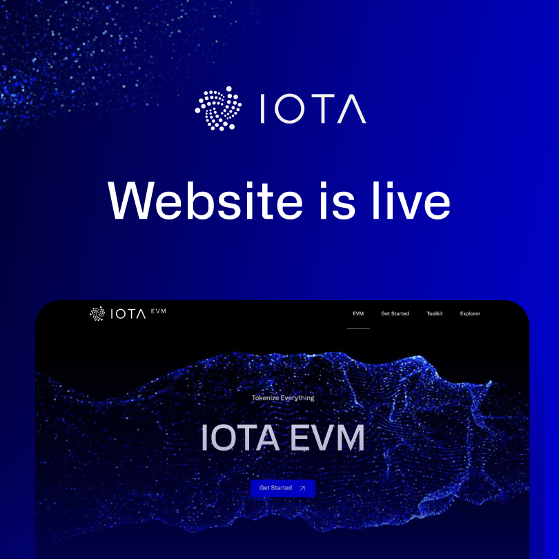 iotatokennews's tweet photo. 🌐 This week's launch was a blast, thank you for participating! Want to know more about the #IOTAEVM? Head to our new website to get all the info you need - projects, integrations, &amp; more - all in one space. Let's bring utility to #IOTA together 🤝 ! … https://t.co/rcFemlGSWf