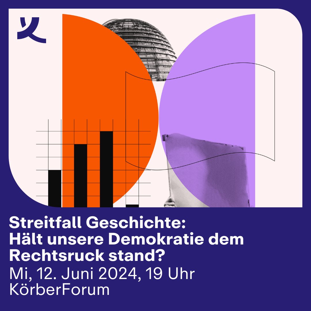 🙋‍♀️ Nicht verpassen: "Streitfall Geschichte: Hält unsere Demokratie dem Rechtsruck stand?"

🛡️ Über den Umgang mit Feinden liberaler Werte in unserer Demokratie diskutieren <a href="/polenz_r/">Ruprecht Polenz</a> und Frank Bösch. 

Livestream vormerken: 👉 koerber-stiftung.de/veranstaltunge…

🤝 <a href="/KoerberHistory/">Körber-Stiftung History & Politics</a>