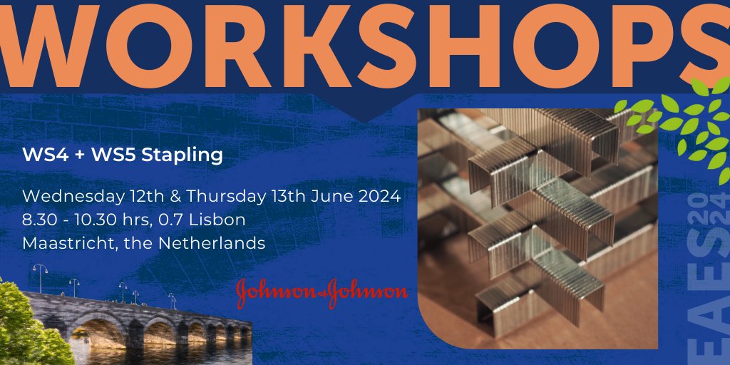 EAES_eu's tweet image. We are pleased to offer an advanced #stapling workshop at #EAES2024 with practical and theoretical aspects delivered in a workshop style. This workshop is free for registered congress participants. More info: eaes.eu/eaes-annual-co…
Sponsored by Johnson&amp;amp;Johnson