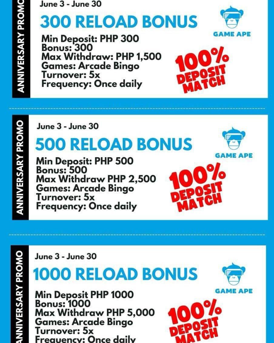 GameApePH's tweet photo. 🔥 Maghanda para sa isang kamangha-manghang buwan! Narito ang aming Promosyon ng Reload Bonus para palakasin ang iyong mga deposito at reward! Huwag palampasin ang limitadong oras na alok na ito! 💰 https://t.co/3dI43SIpmt

#GameApe #AnniversaryPromo #ReloadBonus #LimitedOffer https://t.co/rUoGOazsIp