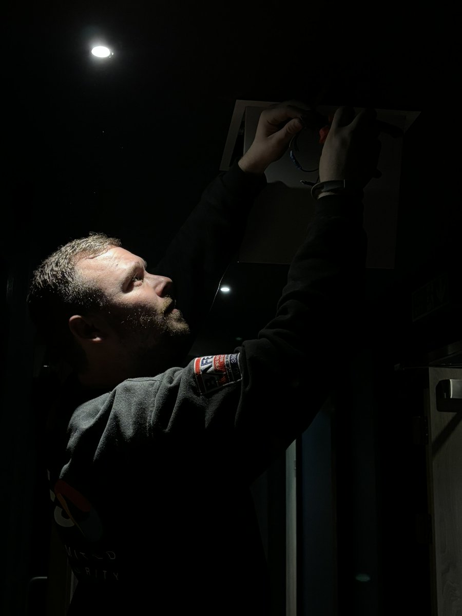PFSGroupLtd's tweet image. Sometimes to have more light you must first work in the dark!

A couple of fairly artistic photos from a recent emergency lighting installation 💡🔦

#LetThereBeLights #EmergencyLighting #FireandSecurity