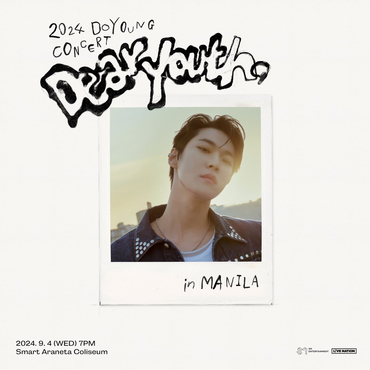 livenationph's tweet photo. Attention, NCTzen! DOYOUNG is coming to Manila! 🙌🏼

2024 DOYOUNG CONCERT [ Dear Youth, ] in MANILA
📆September 4, 2024
📍Smart Araneta Coliseum

NCTzen127 Membership (GL) Registration: June 7 (3PM) – June 9 (2:59:59PM)
NCTzen127 Membership (GL) Pre-sale: June 19, 1PM – 10:59:59PM
(Sign-up at Weverse)
Mastercard Pre-sale: June 20, 10AM – 11:59PM
*Preferred access to pre-sale tickets with your Mastercard at https://t.co/552eDPboGU.
LNPH Pre-sale: June 21, 10AM - 11:59PM
*To access, simply sign up at https://t.co/TFXFfjwHBP.
General Onsale: June 22, 12PM

More info at https://t.co/TFXFfjwHBP.

#DOYOUNG #도영 #DOYOUNG_Dear_Youth #DOYOUNG_Dear_Youth_MANILA #NCT #NCT127