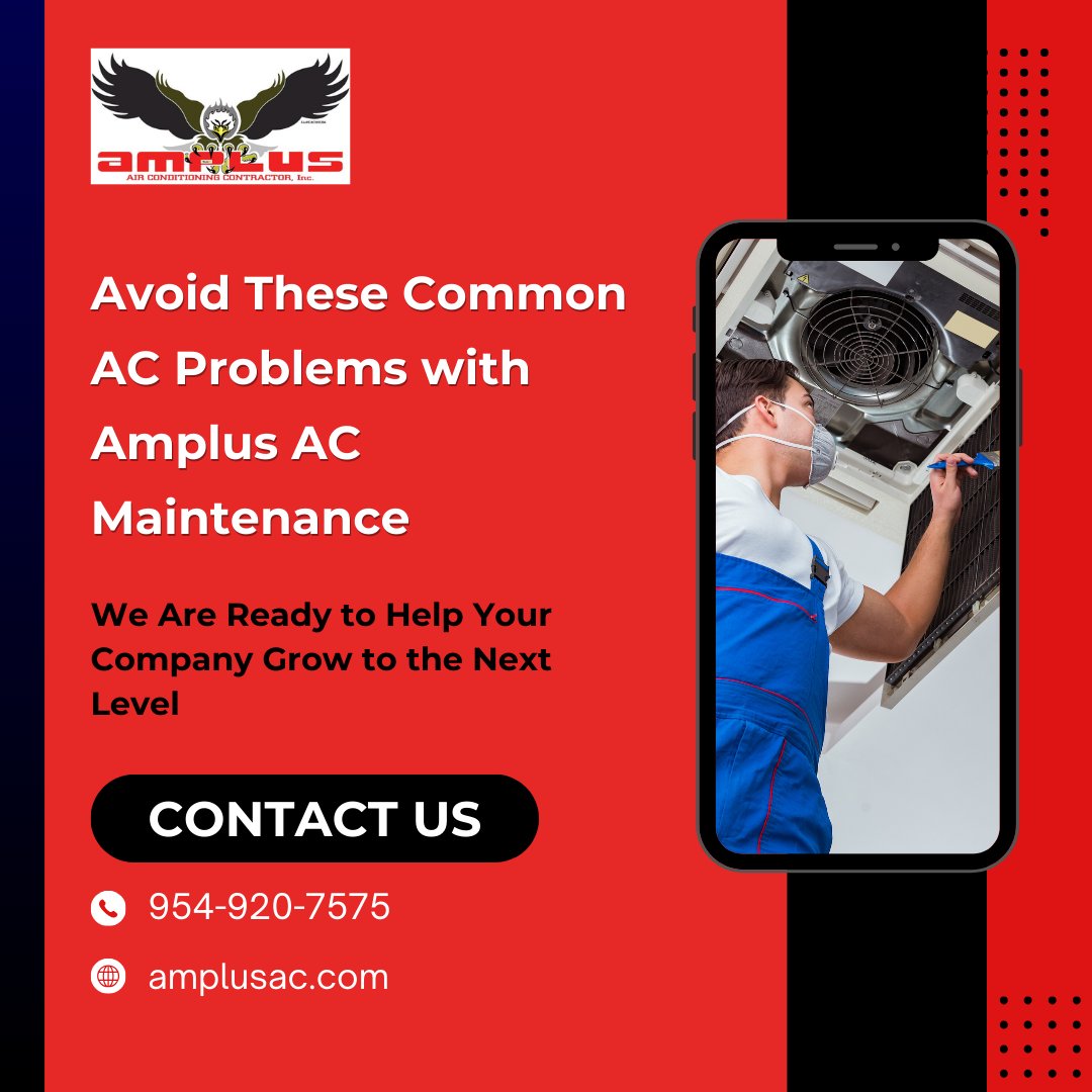 Amplusair's tweet photo. Stay chill with Amplus AC maintenance. Say goodbye to AC problems!

#ACCare #HVACSolutions #FloridaLiving #ComfortEverySeason #TopNotchServices #ElectricalServices #StayCool #HomeComfort #FloridaHVAC #ExpertTechnicians #CallNow #HVACexperts #EfficiencyMatters #ReliableComfort https://t.co/ZpNBCXjLci