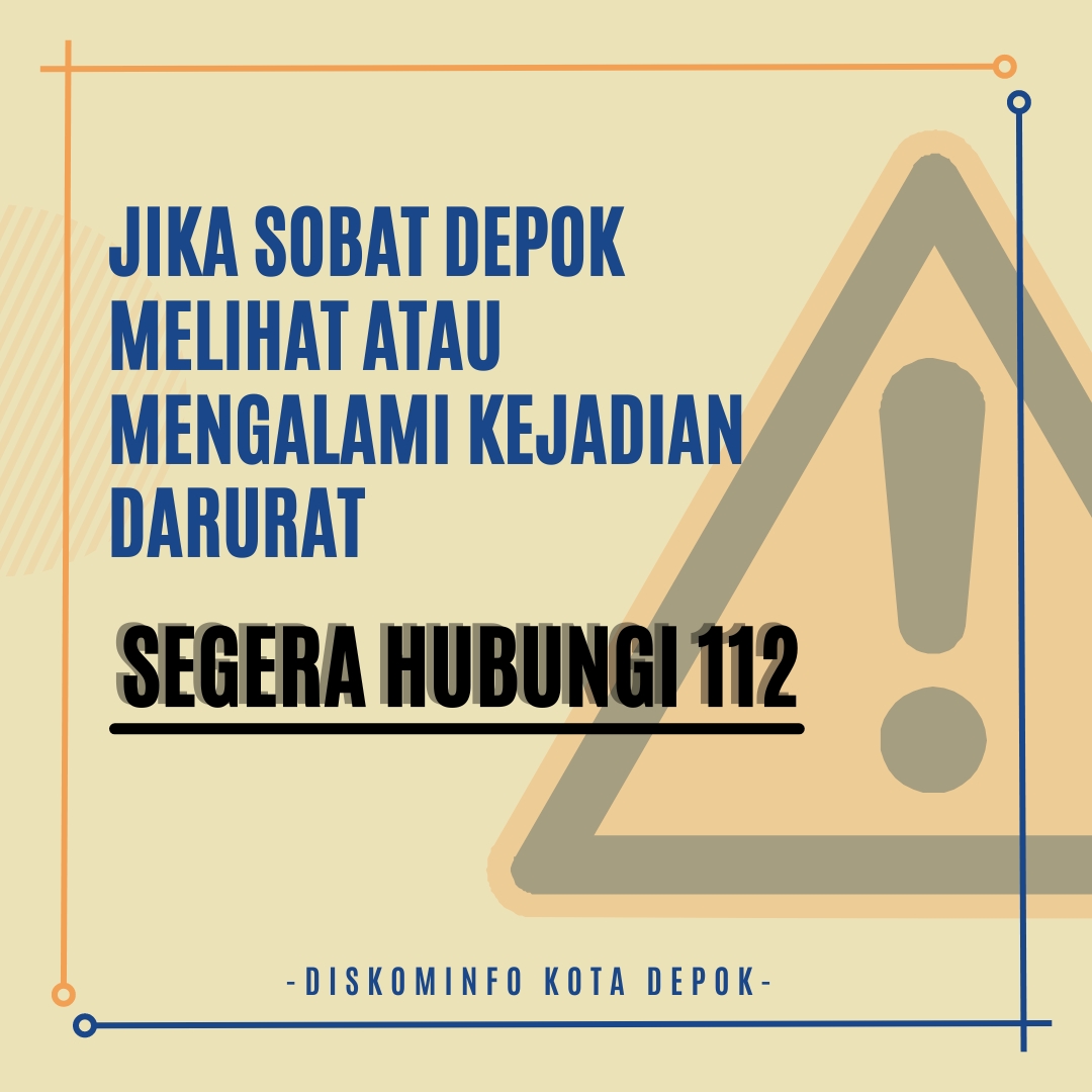 #SobatDepok. berikut data jumlah laporan layanan kegawatdaruratan 112 Kota Depok Periode Mei 2024.

Jika #SobatDepok mengalami atau melihat kegawatdaruratan, segera menghubungi layanan NTPD 112 Kota Depok. Layanan 112 bebas pulsa dan beroperasi selama 7 x 24 jam.

#112KotaDepok