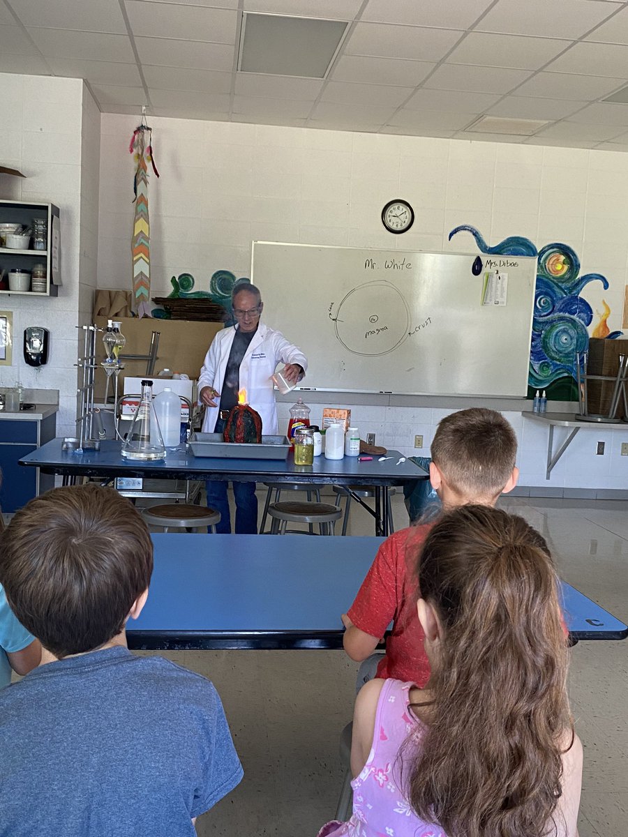 If you want to engage every single summer school student, ask a science teacher to visit! Richard White, Reeds Spring High School science teacher, wowed students with several fun experiments today.