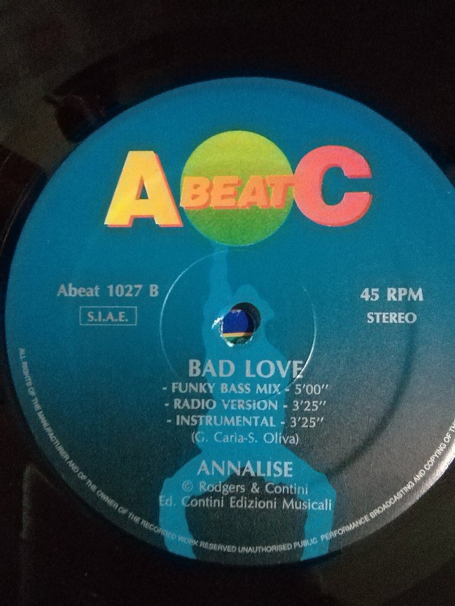 Abeat-1027 Bad Love/Annalise funky bass mixも入ってるノーマル盤