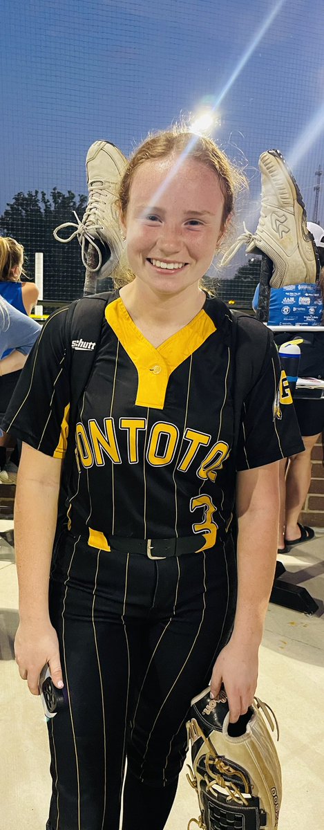 PontotocSBALL's tweet photo. @ABridgman3 represented the Lady Warriors 1 last time in the NEMSSBCA All Star game tonight @ Northeast https://t.co/P0yIHD6Hjs