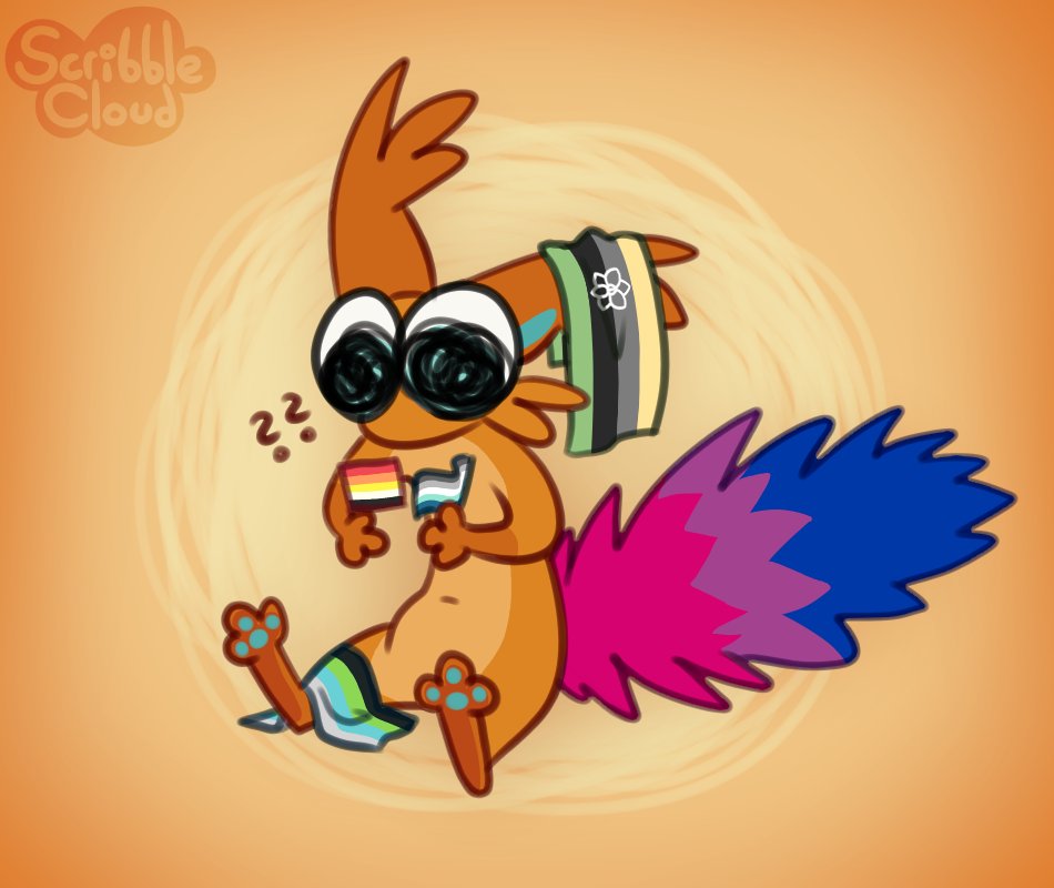 Scribblecloudd's tweet photo. Happy #pridemonth !!
Im currently questioning myself lol
#doodlebug #furry #furryart #pride #prideart #questioning #fursona #squirrel #squirrelsona #squirreloc #squirrelfur
#lithromantic #orchidromantic #frayromantic #quoiromantic #bisexual https://t.co/MnhvIi6s4o