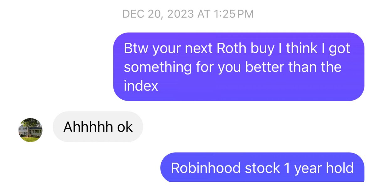 DegenTrue's tweet photo. Came out of tradfi retirement for about 60 seconds end of last year 

Now everyone and their brother is picking up the trade and my normie friend is telling everyone he has the best financial advisor (I’m not licensed anymore 😂) https://t.co/gEvhofvDJz