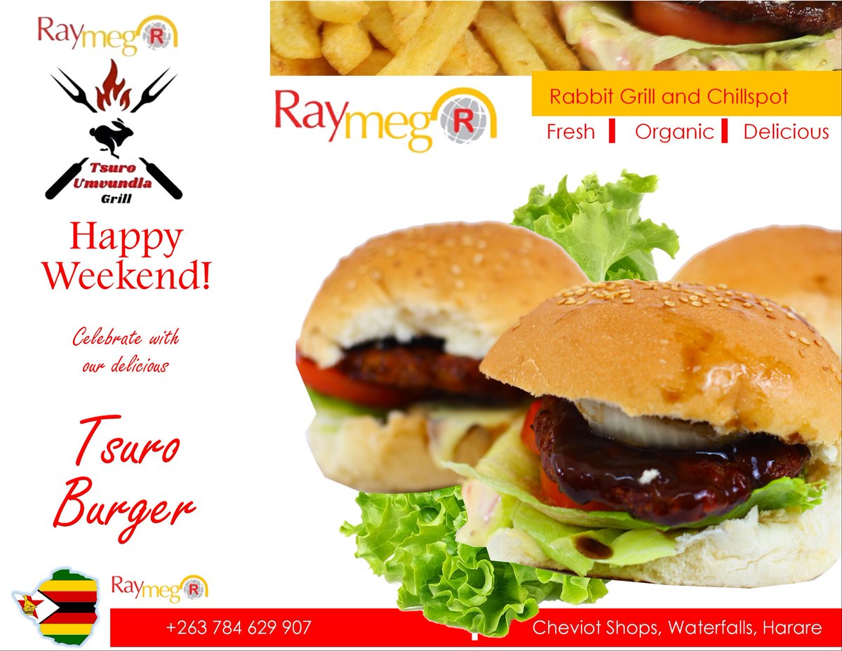 Enjoy your weekend with our mouthwatering 🤤 rabbit burger🍔. Visit Raymeg Rabbit Grill and Chillspot the home of the best rabbit meat dishes in town 😋. 
#raymegrabbit #simplydelicious #healthyeating #flamegrilledburger #ovenfresh